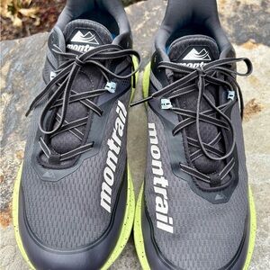 Columbia Montrail Gray and Lime Athletic Shoes